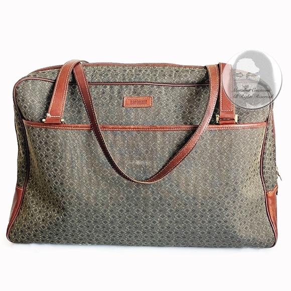 Hartmann Carry On Bag Wings Jacquard Diamond Pattern Vintage Y2K NEEDS REHAB! - Picture 3 of 12